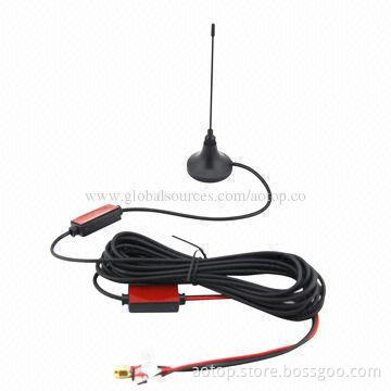 2014 High-quality Car Digital TV Antenna, Supports 30dB, VHF/UHF Frequency Range, Interface Optional